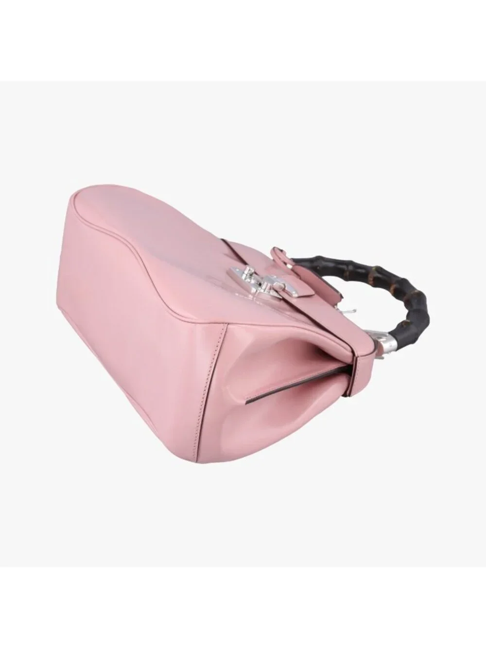 Gucci Bamboo Pink Leather Handbag